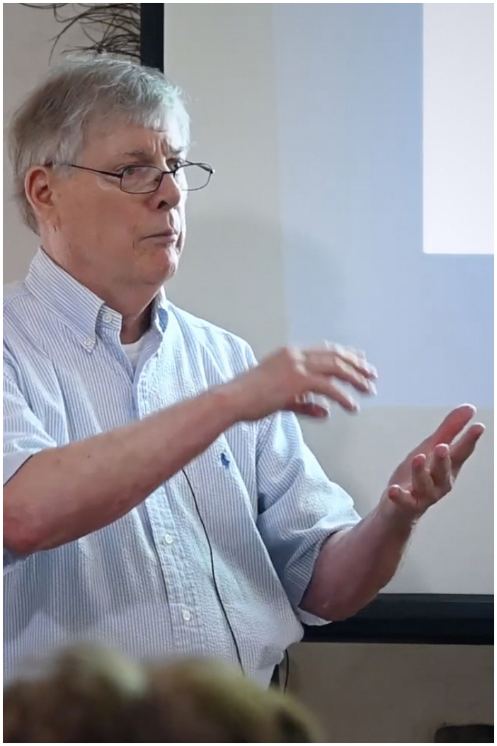 photo of Buddy Sullivan lecturing