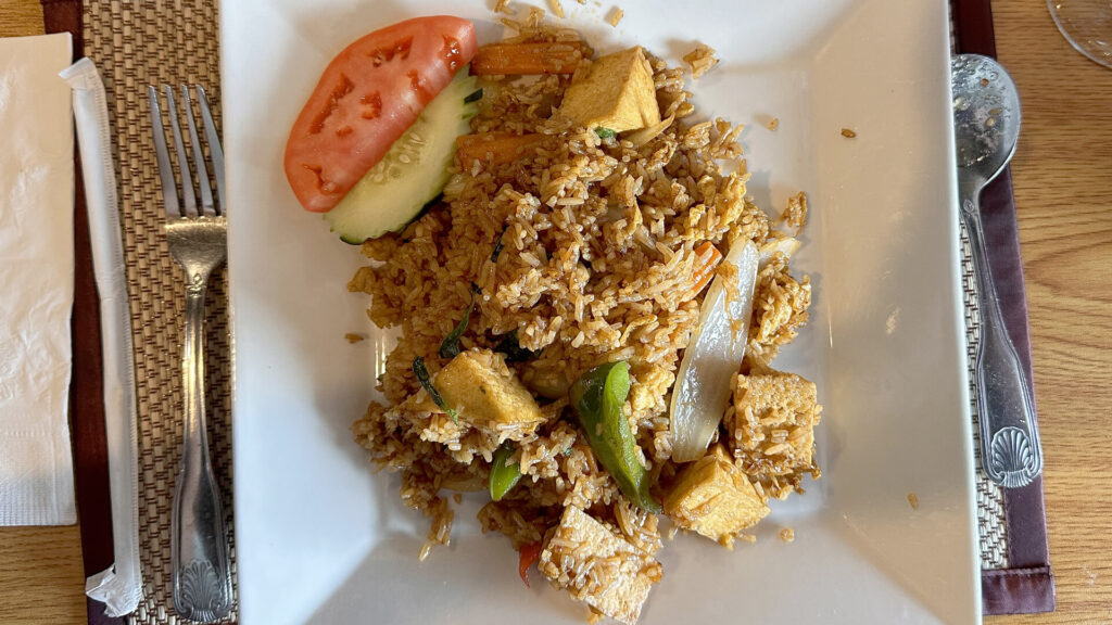 Spicy Basil Fried Rice at TupTim Thai