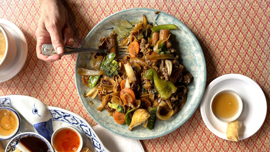 Authentic Thai Drunken Noodles at Nakorn Thai