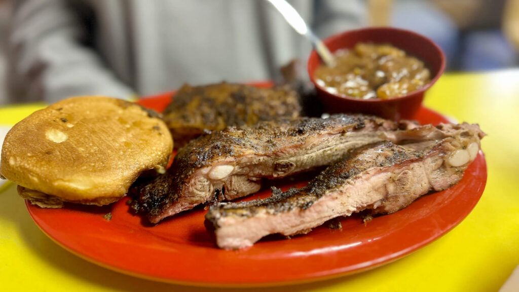 Ribs and Chicken at Twin Oaks BBQ
