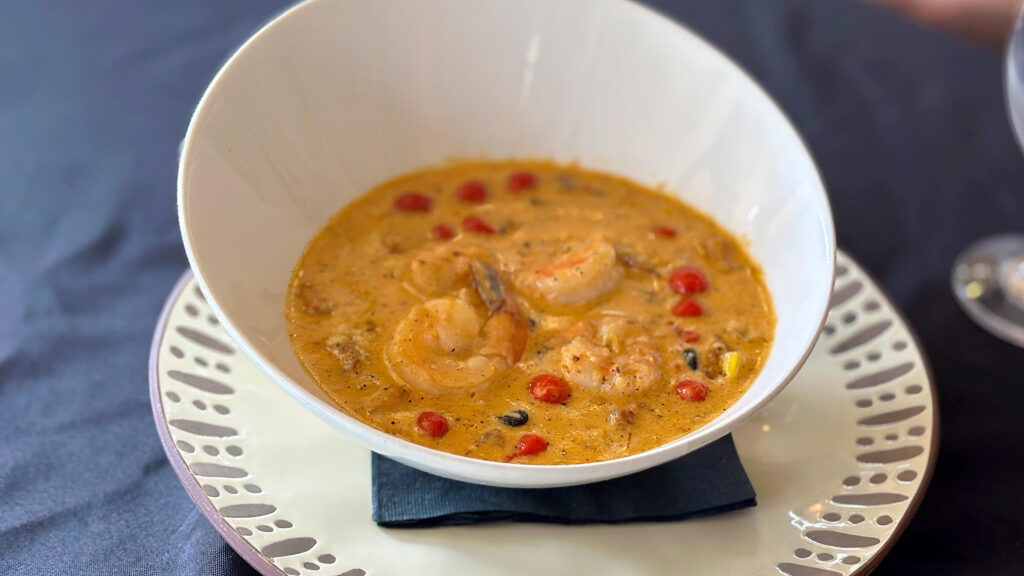 Award winning Shrimp and Grits at Ocean Lodge