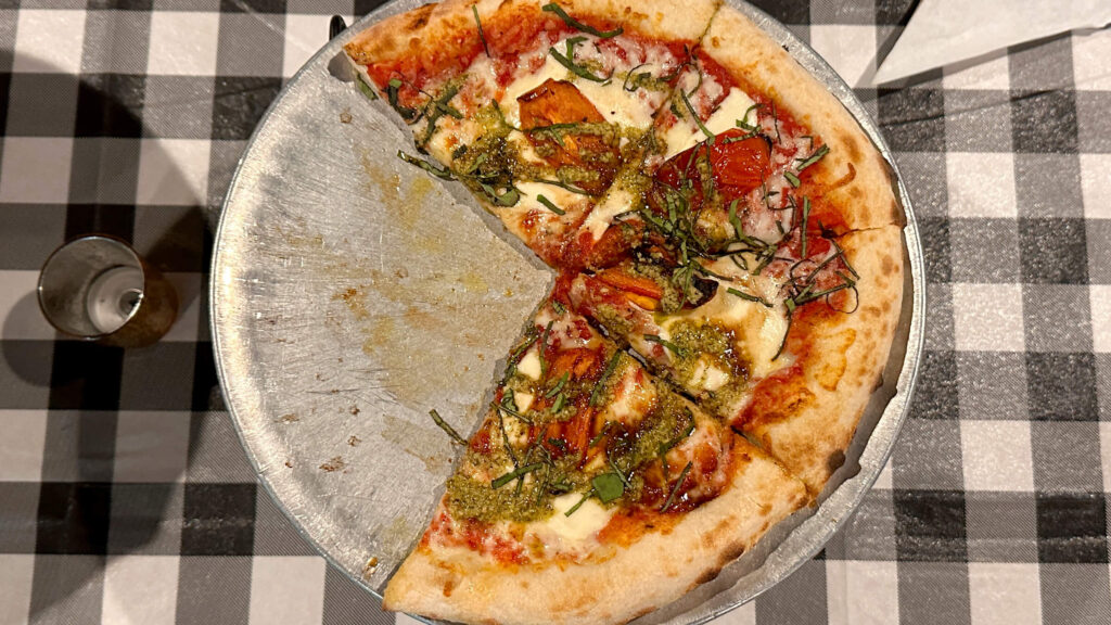 Pizza Margherita at Coastal Cucina