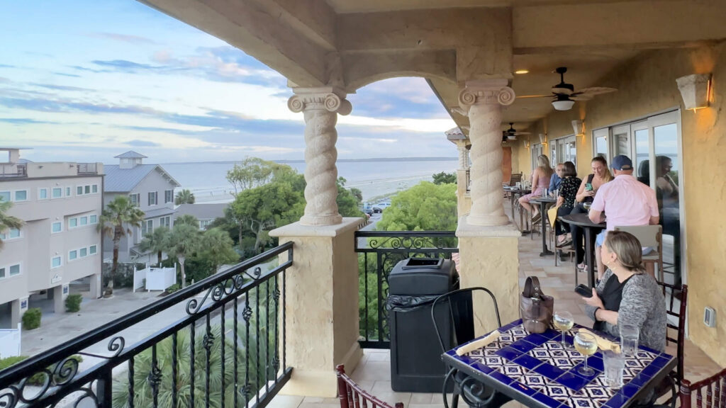 The view at Ocean Lodge Rooftop Beach Pub